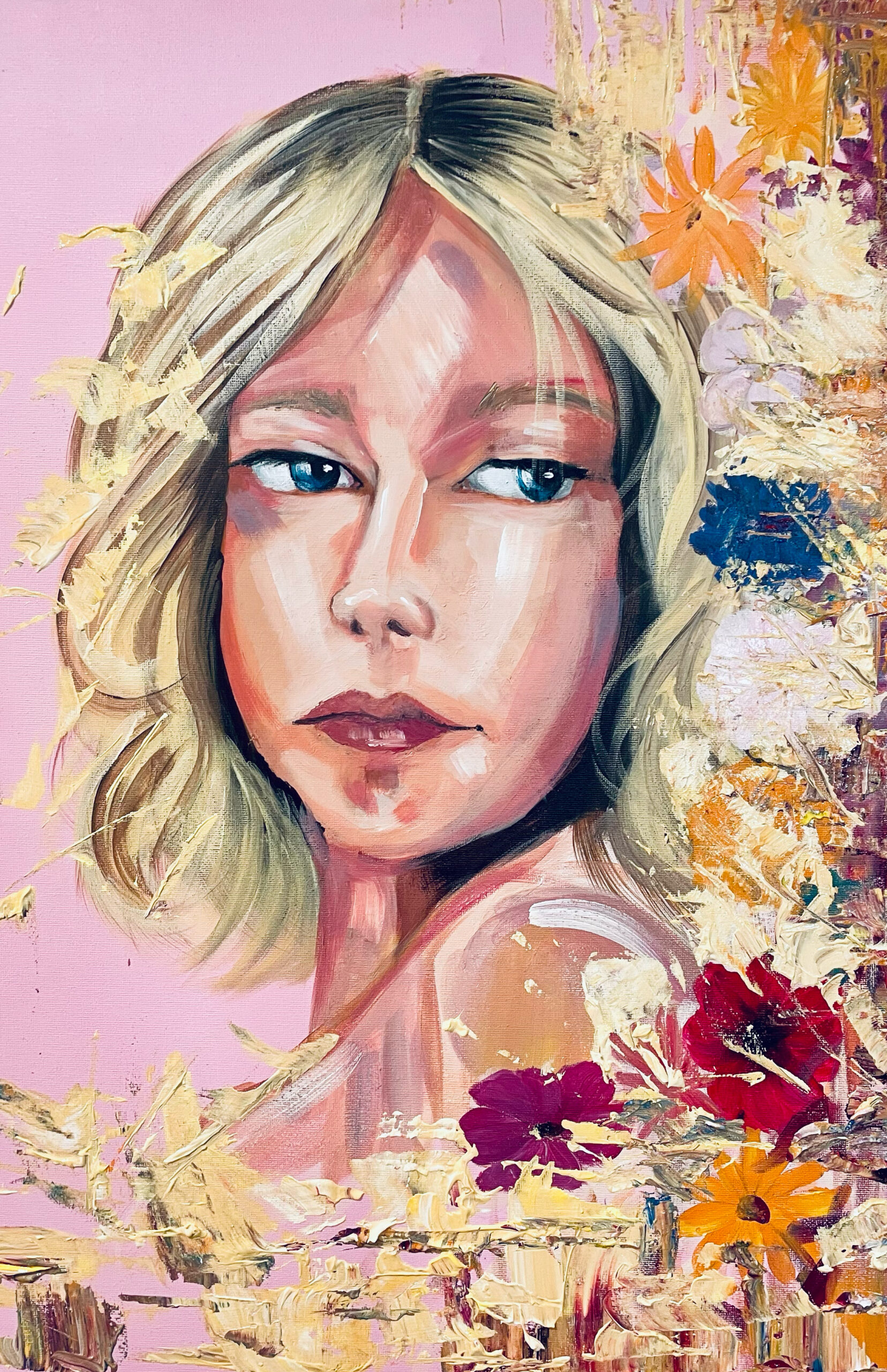 Ode féminine - Acrylique sur toile - Sophie Rohart